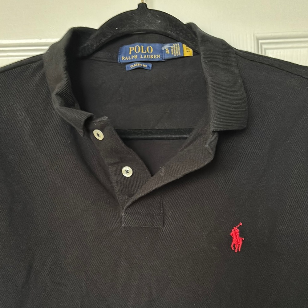Polo by Ralph Lauren Black Men's Classic Fit Shirt. Size XL